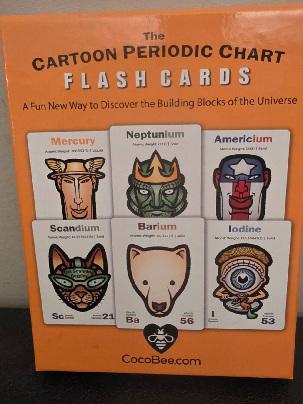 The Cartoon Periodic Chart Flash Cards are a fun and engaging educational tool